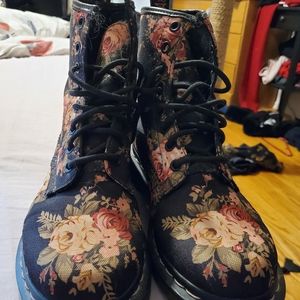 Dr. Martens floral boots
